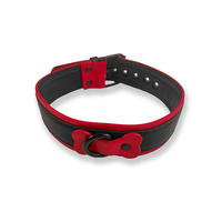Vegan Puppy Collar Black-Red Brutus