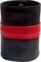 Wristwallet stripe with zip Red