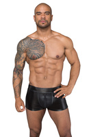 H058 Shorts powerwetlook 3D net XL Noir Handmade