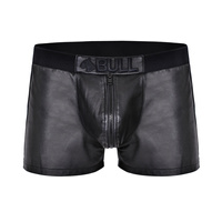 Leather shorts with elastic insert Bull Leather Shorts.02 L