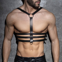 Stack Leather Harness M/L Addicted Fetish
