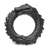 Creature Cocks Black Caiman Silicone Cock Ring