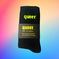 Keller Socks Queer Black / Neon Yellow 36-41