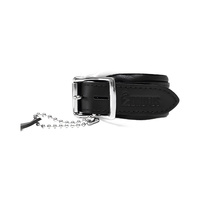 BRUTUS Leather Ankle Restraints Black/White