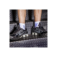 Boxer Sneaker Sox White/Blue