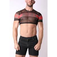 Cellblock Challenger Crop Top Black / Red XL