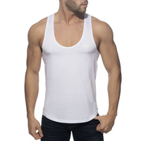 U-Neck Cotton Tank Top White XXL Addicted