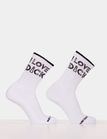 Fun Socks I Love Dick White-Black L/XL Barcode Berlin