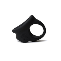 Soft Silicone Erection Ring with Ball Splitter Sport Fucker Liquid Silicone Cock Chute Black