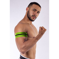 Mister B Neoprene Biceps Band Black Neon Green M
