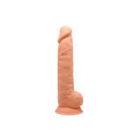 Silexd silikonowe dildo 25,5 cm Flesh