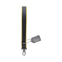 BRUTUS Leather Short Leash Yellow