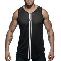 Double Stripe Tank Top Black S Addicted