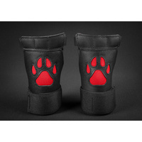 Mr-S-Leather Open Paw Puppy Glove Red