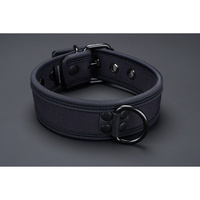 Mr-S-Leather Neo Carbon Black Puppy Collar All Black S-L