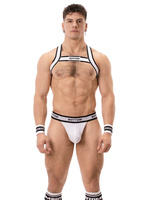 Barcode Berlin Suspender Bottom Panties White-Black L