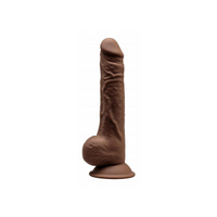 Silexd Silikonowe Dildo 24 cm Brown