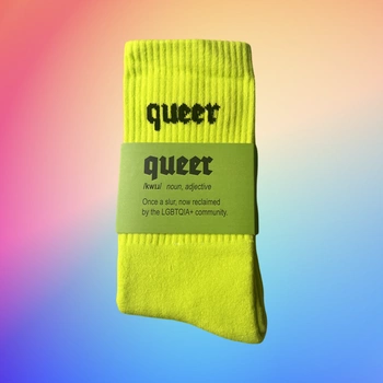 Keller Socks Queer Lime / Black 36-41