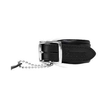 BRUTUS Leather Ankle Restraints Black/White