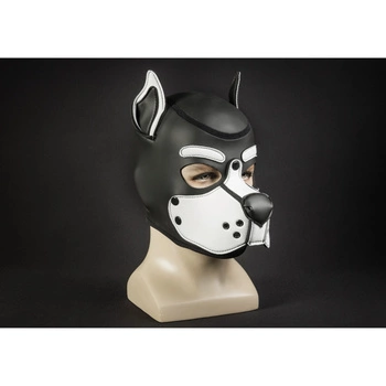 Mr-S-Leather Neoprene K9 Hood White S