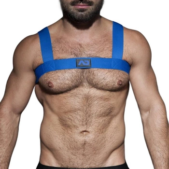 Fetish Basic Elastic Harness Blue M/L Addicted