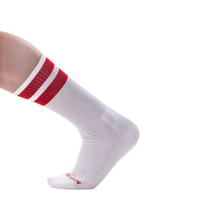 Workout socks white with red stripes Barcode Gym Socks white-red L/XL