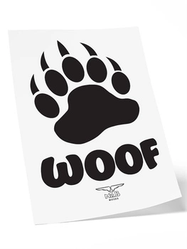 Mister B Temporary Tattoo WOOF