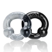 Ultraballs Cockring 2pcs Black + Clear Oxballs