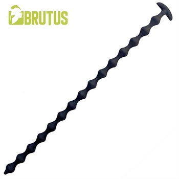 Brutus Beaded Chain Silicone Ass Balls Black