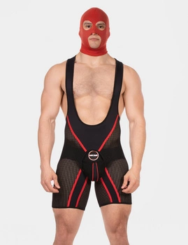 Face Mask Tase Red Barcode