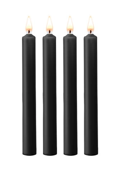 Ouch! Teasing Wax Candles Large 4-pack Black