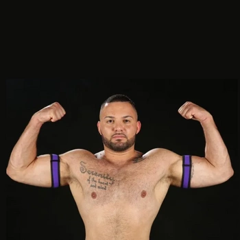 Neo Bold Color Armband Purple L