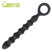 Stop & Go Silicone Anal Bead Stick Black Brutus