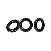 Willy Rings Cockrings 3 Pcs Black Oxballs