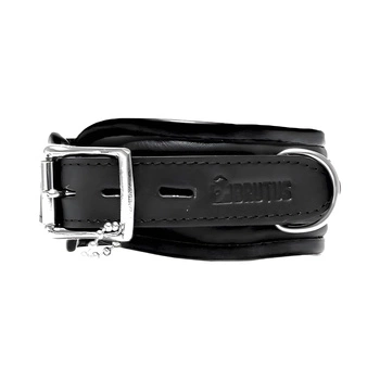Leather Collar Black/Black Brutus