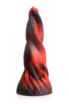 Creature Cocks Hell Kiss Twisted Tongues Silicone Dildo Red