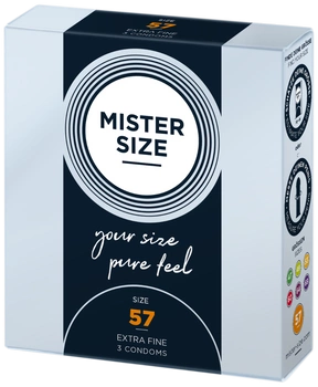 Mister.Size 57 mm Condoms 3 Pieces