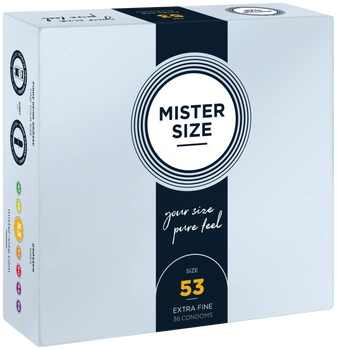 53 Mm Condoms 36 Pieces Mister.Size
