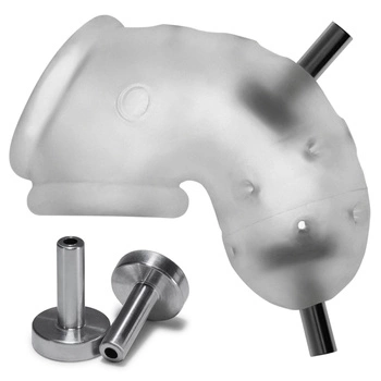  Airlock Electro Air-Lite Vented Chastity Clear Oxballs