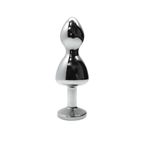 Korek analny Lollypop Double Ball Metal Plug S White Wooomy