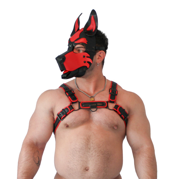 Uprząż Vegan Puppy Harness Black-Red L/XL Brutus