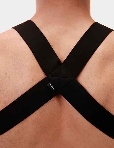 Flexible Torso Harness Barcode Harness Matt Black M