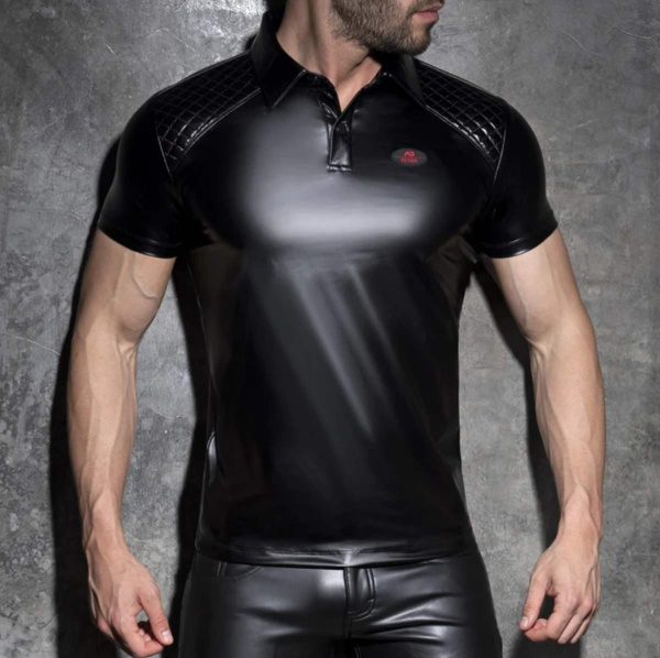Rub Fetish Polo-Shirt Black XL Addicted Fetish