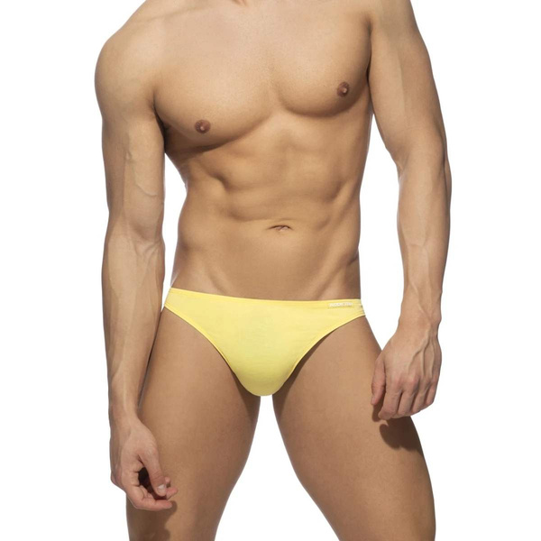 Stringi męskie Cotton Thong Baby Yellow XXL Addicted