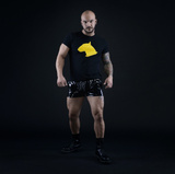 Basic T-Shirt.05 Black-Yellow S BULL