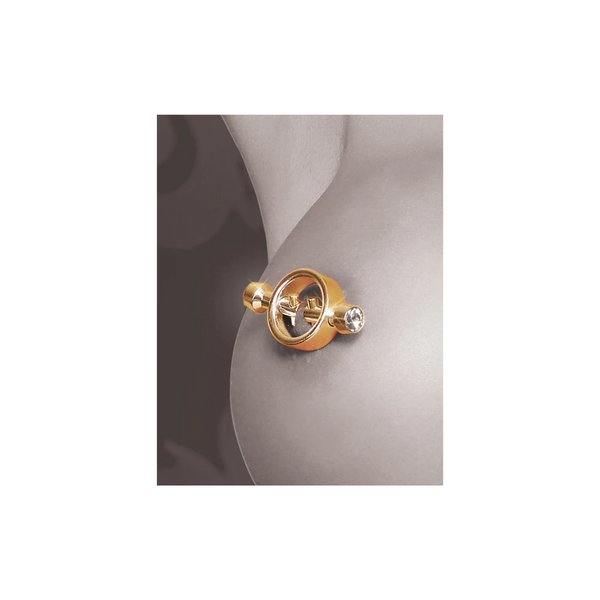 Zaciski na sutki Fetish Fantasy Gold Magnetic Clamps