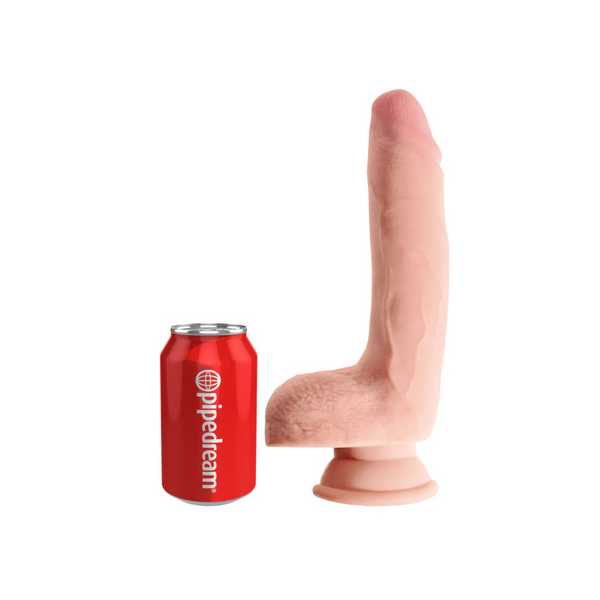 Ділдо 23 См King Cock Plus Triple Density Cock With Balls Light Pipedream