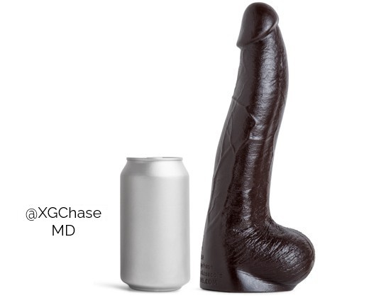 Ділдо XG Chase Soft Dark Brown Vac L Mr Hankeys