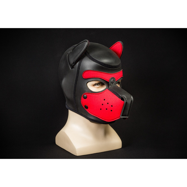 Mr-S-Leather Neoprene Puppy Hood Red M