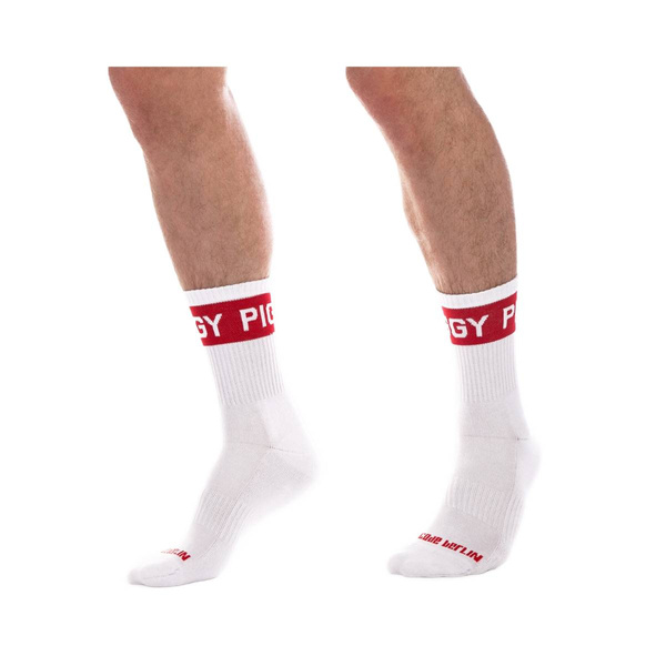 Fetish Half Socks Piggy White-Red S/M Barcode Berlin